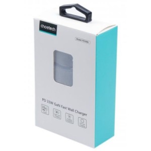Зарядное устройство Choetech GaN USB-A/USB-C 33W QC3.0/PD/PPS (PD5006-EU-BK)