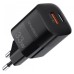 Зарядное устройство Choetech GaN USB-A/USB-C 33W QC3.0/PD/PPS (PD5006-EU-BK)