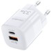 Зарядное устройство Choetech GaN USB-A/USB-C 33W QC3.0/PD/PPS (PD5006-EU-WH)
