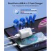 Зарядное устройство Choetech GaN USB-A/USB-C 33W QC3.0/PD/PPS (PD5006-EU-WH)