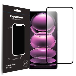 Стекло защитное BeCover Poco X5 Pro 5G Black (708820)