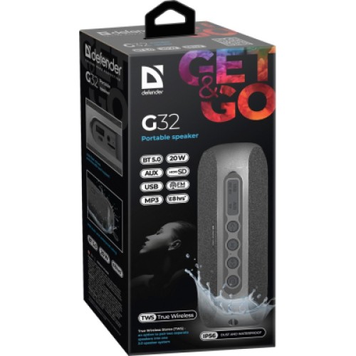 Акустическая система Defender G32 20Вт Black (65232)