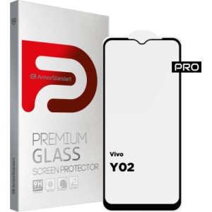 Стекло защитное Armorstandart Pro Vivo Y02 Black (ARM66005)