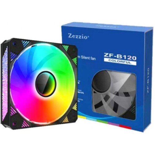 Кулер для корпуса Zezzio ZF-B120 COLORFUL