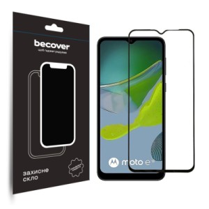 Стекло защитное BeCover Motorola Moto E13 Black (708843)