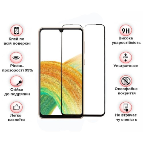 Стекло защитное BeCover Samsung Galaxy A34 5G SM-A346 Black (708840)