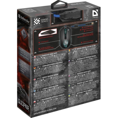 Мышка Defender Sleipnir GM-927 USB Black+ Килимок (52927)