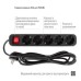 Сетевой фильтр питания ColorWay CW-PSEA52BK, 5 розеток/ 2M black (CW-PSEA52BK)
