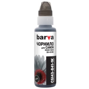 Чернила Barva Canon GI-43 100 мл, BK флакон OneKey 1K (CGI43-841-1K)