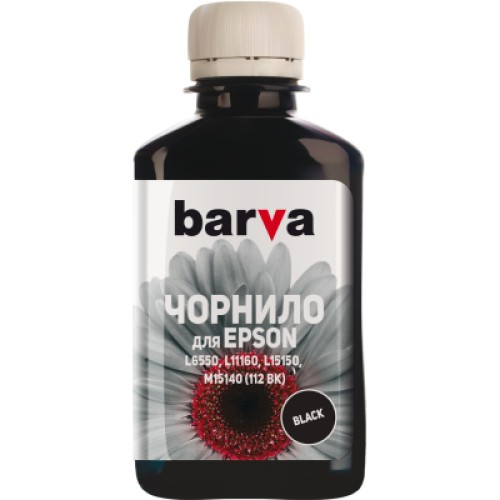 Чернила Barva Epson 112 180 мл, black, pigm. (E112-821)