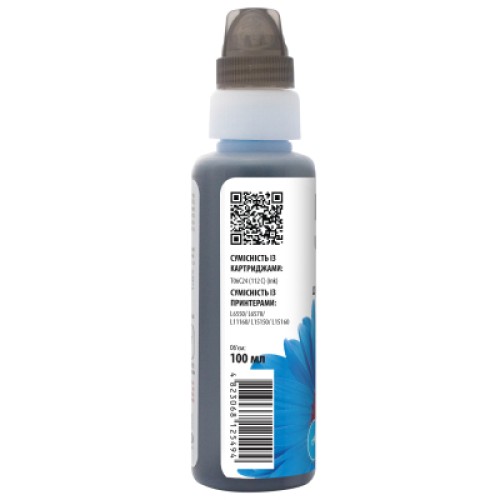 Чернила Barva Epson 112 100 мл, cyan, флакон OneKey 1K (E112-818-1K)