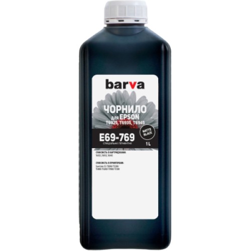 Чернила Barva Epson E69, 1 л, pigm. Matte-Black (E69-769)