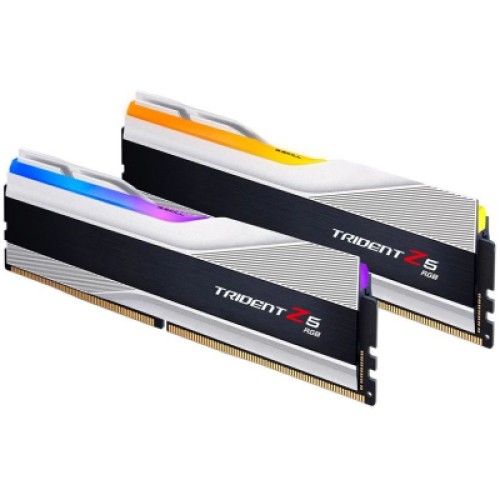 Модуль памяти для компьютера DDR5 32GB (2x16GB) 6800 Trident Z5 RGB Silver G.Skill (F5-6800J3445G16GX2-TZ5RS)