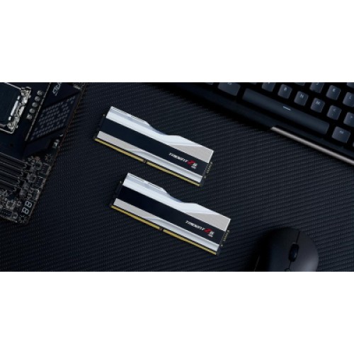 Модуль памяти для компьютера DDR5 64GB (2x32GB) 6000 Trident Z5 RGB Silver G.Skill (F5-6000J3238G32GX2-TZ5RS)