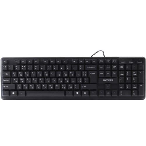 Клавиатура Maxxter KBM-U01-UA USB Black (KBM-U01-UA)