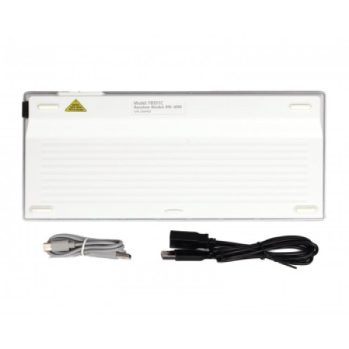 Клавиатура A4Tech FBX51C Wireless/Bluetooth White (FBX51C White)