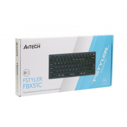 Клавиатура A4Tech FBX51C Wireless/Bluetooth Grey (FBX51C Grey)