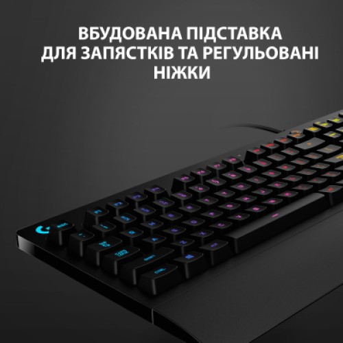Клавиатура Logitech G213 Prodigy RGB Gaming Keyboard USB UA Black (920-008093)