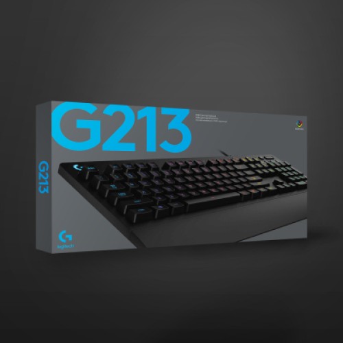 Клавиатура Logitech G213 Prodigy RGB Gaming Keyboard USB UA Black (920-008093)