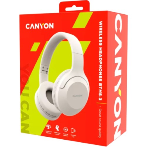 Наушники Canyon BTHS-3 Beige (CNS-CBTHS3BE)