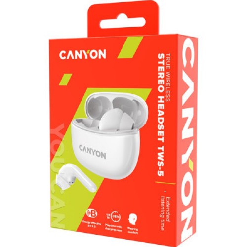 Наушники Canyon TWS-5 White (CNS-TWS5W)