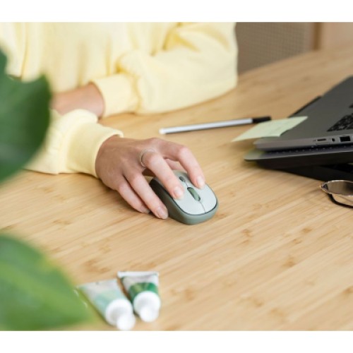 Мышка Trust YVI+ Silent Eco Wireless Green (24552)