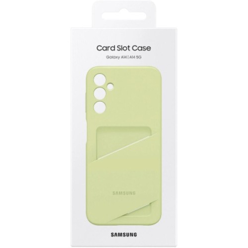 Чехол для мобильного телефона Samsung A14 Card Slot Case Lime (EF-OA146TGEGRU)