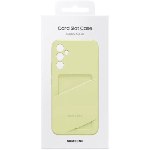 Чехол для мобильного телефона Samsung A34 Card Slot Case Lime (EF-OA346TGEGRU)