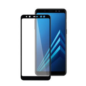 Скло захисне PowerPlant Full screen Samsung Galaxy A8 (2018), Black (GL605422)