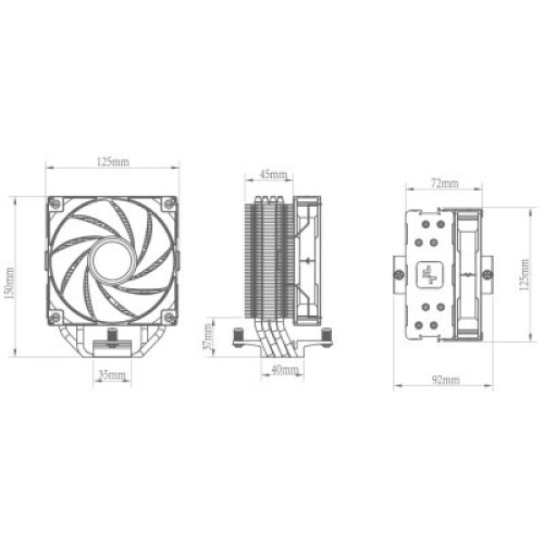 Кулер для процессора Deepcool AG400 LED