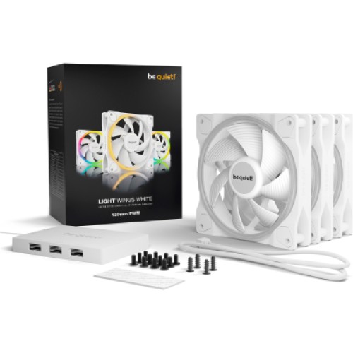 Кулер для корпуса Be quiet! Light Wings White 120mm PWM (BL100)
