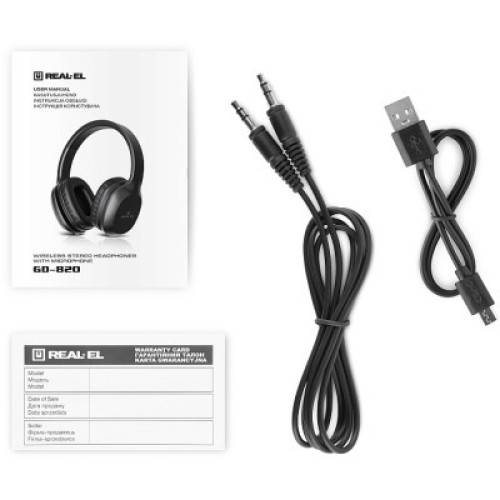 Наушники REAL-EL GD-820 Black Наушники REAL-EL GD-820 Black