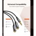 Кабель мультимедийный 3.5mm to TRSx2 M/F 0.25m Ugreen (10739)