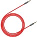 Кабель мультимедийный Jack 3.5mm Yiven M30 M/M 1m red-black Baseus (CAM30-B91)