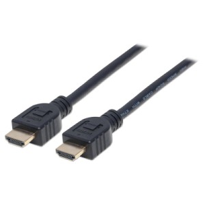 Кабель мультимедийный HDMI to HDMI 1.0m V1.4 CL3 Manhattan Intracom (353922)