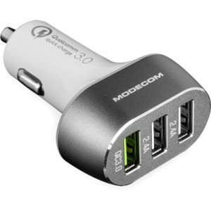 Зарядний пристрій Modecom 3xUSB 2.4A QC3.0 + 2 USB Ports CU3-05 (ZT-MC-CU3-05)
