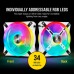 Кулер для корпуса Corsair QL Series, WHITE QL120 RGB (CO-9050104-WW) Кулер для корпуса Corsair QL Series, WHITE QL120 RGB (CO-9050104-WW)
