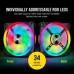 Кулер для корпуса Corsair QL Series, QL140 RGB, 140mm RGB LED Fan (CO-9050100-WW)