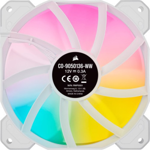 Кулер для корпуса Corsair SP120 RGB ELITE White (CO-9050137-WW) Кулер для корпуса Corsair SP120 RGB ELITE White (CO-9050137-WW)