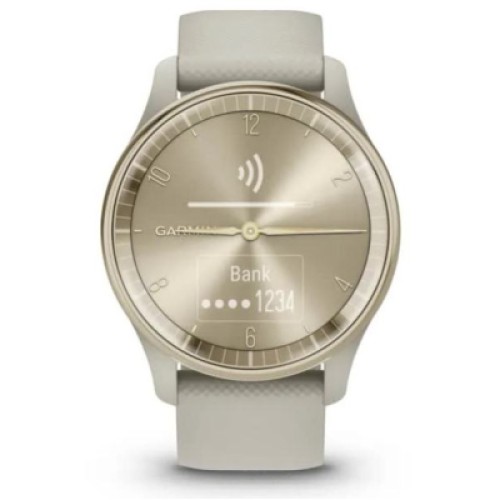 Смарт-годинник Garmin vivomove Trend, WW, French Gray, Silicone, GPS (010-02665-02)
