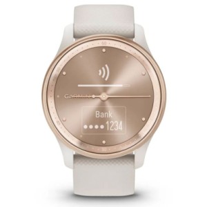 Смарт-годинник Garmin vivomove Trend, WW, White Cream, Silicone, GPS (010-02665-01)