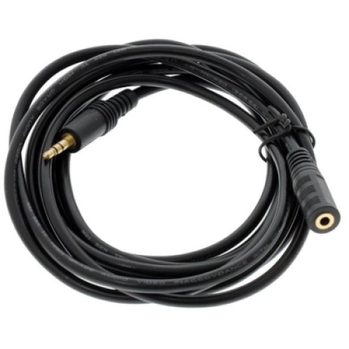 Кабель мультимедийный AUX Audio 3.5mm M/F 5.0m Value (B00344)