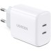 Зарядное устройство Ugreen 2xUSB 40W PD (2xType-C) PD CD243 White (10343)