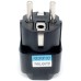 Переходник US/UK/AU to EU Dynamode (EU Adapter black)