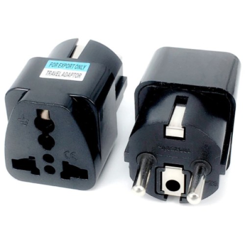 Переходник US/UK/AU to EU Dynamode (EU Adapter black)