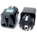 Переходник US/UK/AU to EU Dynamode (EU Adapter black)
