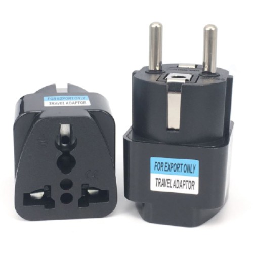 Переходник US/UK/AU to EU Dynamode (EU Adapter black)