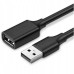 Дата кабель USB 2.0 AM/AF 3.0m US103 Black Ugreen (10317)