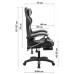 Кресло игровое GT Racer X-2323 Black/Blue