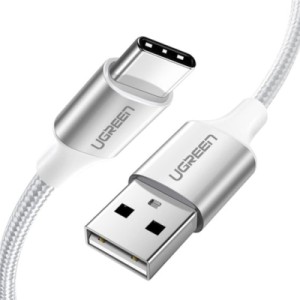 Дата кабель USB 2.0 AM to Type-C 3.0m 3.0A 18W US288 White Ugreen (60409)